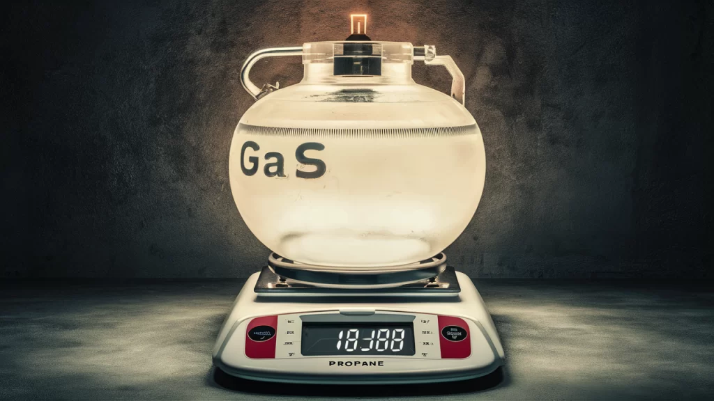 How much does a gallon of propane weigh