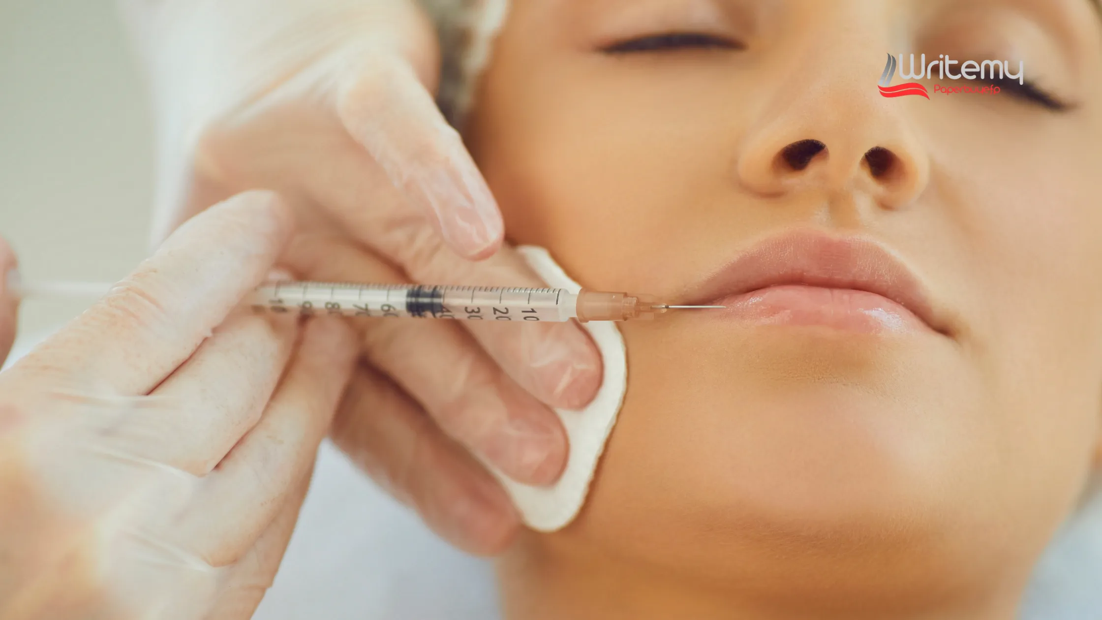 Patient receiving lip filler injection close-up - How Long Does Lip Filler Last?